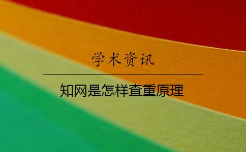 知網(wǎng)是怎樣查重原理