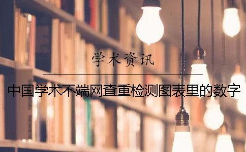 中國學(xué)術(shù)不端網(wǎng)查重檢測圖表里的數(shù)字